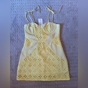 yellow For Love Bell boutique dress, size medium.